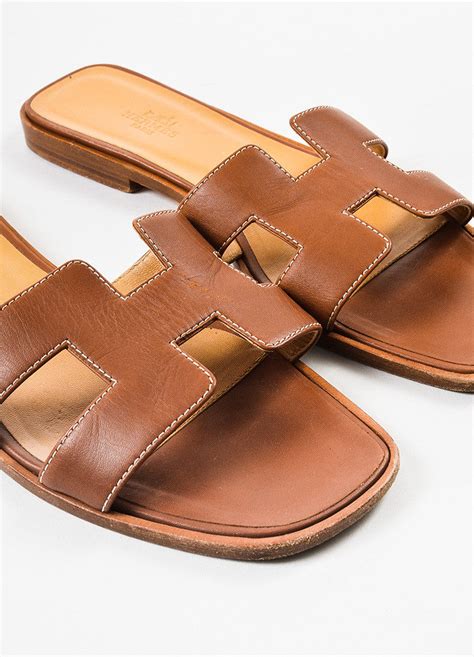 hermes brown oran sandals|hermes oran sandals with heels.